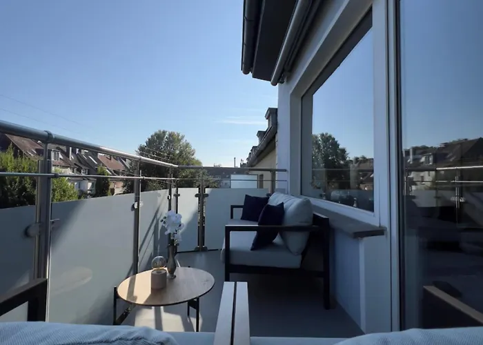 Excellence Deluxe Mit Balkon&stadtblick - Zentral An Der Messe Appartement Essen